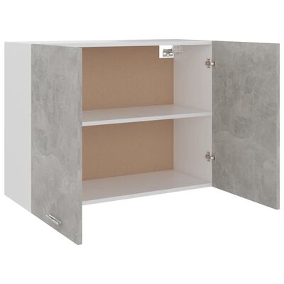 vidaXL Hanging Cabinet Concrete Grey 80x31x60 cm Engineered Wood