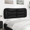 vidaXL Headboard Cushion "Hvar" Black 137 cm Double Faux Leather