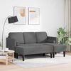 vidaXL Sofa Set with Cushion 2 pcs Dark Grey Polyester