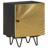 vidaXL Bedside Cabinet | Gold and Black