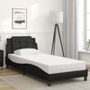 vidaXL Bed Frame without Mattress "Zadar" Black 90x190 cm Fabric