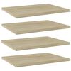 vidaXL Bookshelf Boards 4 pcs Sonoma Oak 40x30x1,5 cm Engineered Wood