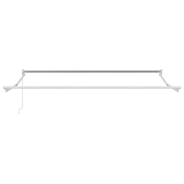 vidaXL Awning Manual White 3 x 2.5 m Metal