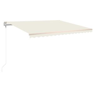 vidaXL Automatic Retractable Awning 400x300 cm Cream