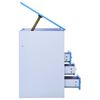 vidaXL Children Drawing Study Desk Tiltable Blue and White