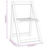 vidaXL Folding Garden Chairs 6 pcs Solid Wood Acacia