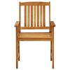 vidaXL Garden Chairs with Cushions 2 pcs Solid Acacia Wood