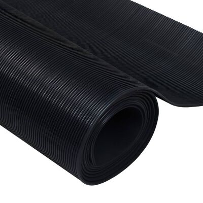 vidaXL Floor Mat Anti-Slip Rubber 1.5x2 m 3 mm Fine Rib