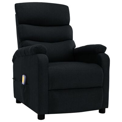 vidaXL Electric Massage Chair Black Fabric