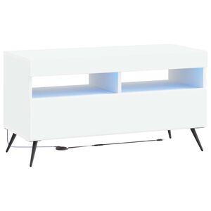 vidaXL LED TV Cabinet White Engineered Wood