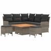 vidaXL Furniture Sets 6 pcs Grey and Dark Grey PE Rattan
