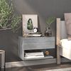 vidaXL Wall-mounted Bedside Cabinets 2 pcs Grey Sonoma