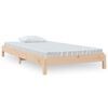 vidaXL Stack Bed without Mattress 90x190 cm Solid Wood Pine