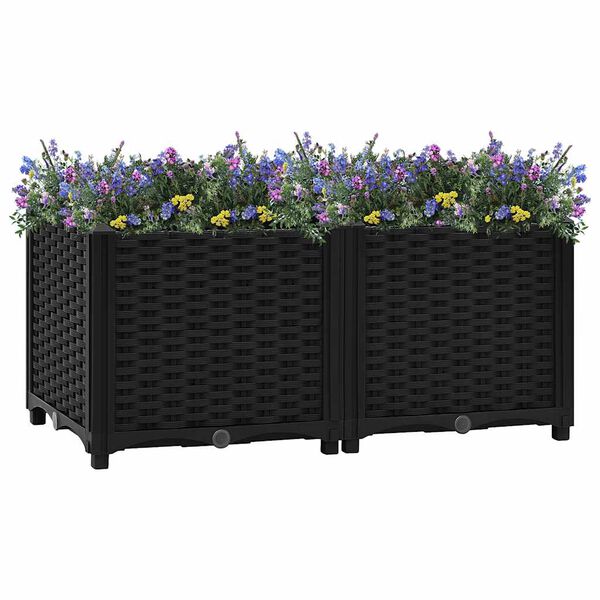 vidaXL Raised Bed 80x40x38 cm Polypropylene