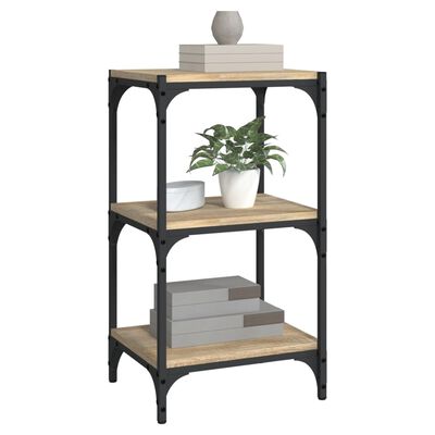 vidaXL Book Cabinet Sonoma Oak 40x33x70.5 cm Engineered Wood and Steel