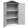 vidaXL Garden Shed Anthracite 116x45x175 cm Galvanised Steel