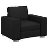vidaXL Sofa Black 99 x 80 x 84 cm Fabric