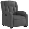 vidaXL Stand up Massage Recliner Chair Dark Grey Fabric