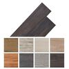 vidaXL Flooring Planks 18 pcs Dark Brown 2.51 m&sup2; PVC
