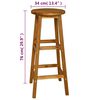 vidaXL 3 Piece Bar Set Solid Acacia Wood