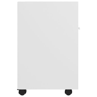 vidaXL Side Cabinet with Wheels White 33x38x60 cm Engineered Wood