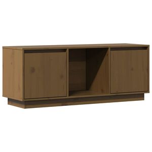 vidaXL TV Cabinet | Honey brown | Solid pine wood | Medium | TV Cabinet