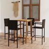 vidaXL 5 Piece Garden Bar Set Brown