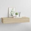 vidaXL Wall-mounted Drawer Shelf Oak 60x23.5x10cm MDF