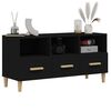 vidaXL TV Cabinet Black 102x36x50 cm Engineered Wood