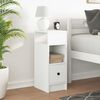 vidaXL Bedside Cabinet with Drawer White 25x31x66 cm