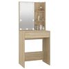 vidaXL Dressing Table with LED Sonoma Oak 60x40x140 cm