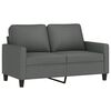vidaXL 4 Piece Sofa Set with Cushions Dark Grey Fabric