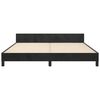 vidaXL Bed Frame without Mattress Black 152x203 cm Queen Velvet