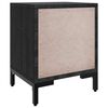 vidaXL Bedside Cabinet Black 36x30x45 cm Solid Pinewood