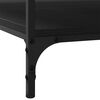 vidaXL Coffee Table Black oak 80 x 80 x 40 cm Engineered Wood