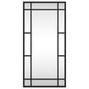vidaXL Wall Mirror Black 30x60 cm Rectangle Iron