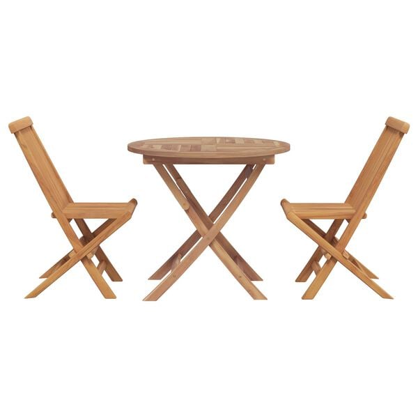vidaXL Garden Dining Set 3 pcs Brown Solid Acacia Wood