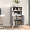 vidaXL Highboard Grey Sonoma 60x36x110 cm Engineered Wood