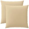 vidaXL Cushion with Pillow HEERLEN 2 pcs Beige Polyester