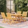 vidaXL 5 Piece Garden Dining Set Solid Teak Wood