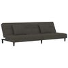 vidaXL 2-Seater Sofa Bed with Two Pillows Dark Grey Velvet