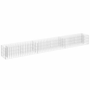 vidaXL Gabion Raised Bed Galvanised Steel 270x30x30 cm