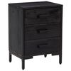 vidaXL Bedside Cabinets 2 pcs Black 40x30x55 cm Solid Wood Pine
