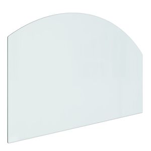vidaXL Fireplace Glass Plate 80x50 cm