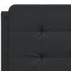 vidaXL Headboard Cushion "Zadar" Black 137 cm Double Faux Leather