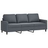 vidaXL 4 Piece Sofa Set Dark Grey Velvet