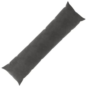 vidaXL Cushion with Pillow HEERLEN Dark Grey 40 x 145 cm Velvet