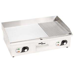 vidaXL Electric Griddle Stainless Steel 4400 W 71x43x23.5 cm