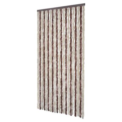 vidaXL Insect Curtain Beige and Light Brown 100x220 cm Chenille