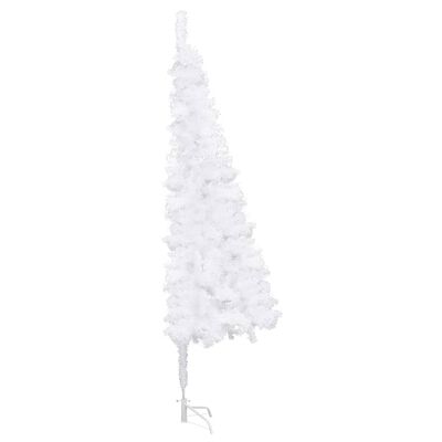 vidaXL Corner Artificial Christmas Tree White 180 cm PVC